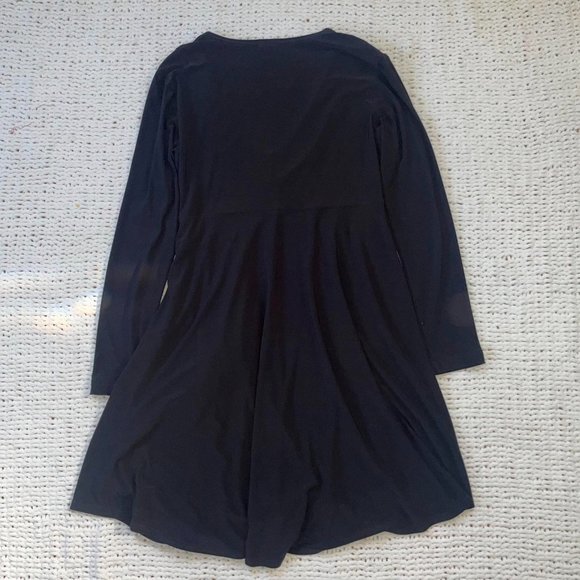 Sympli Women's Black Soft Pocket Tunic 3/4 Sleeve - Size 10 - Picture 4 of 5
